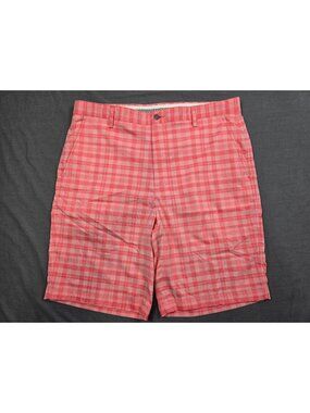 Footjoy Mens Pink Plaid Golf Shorts W36